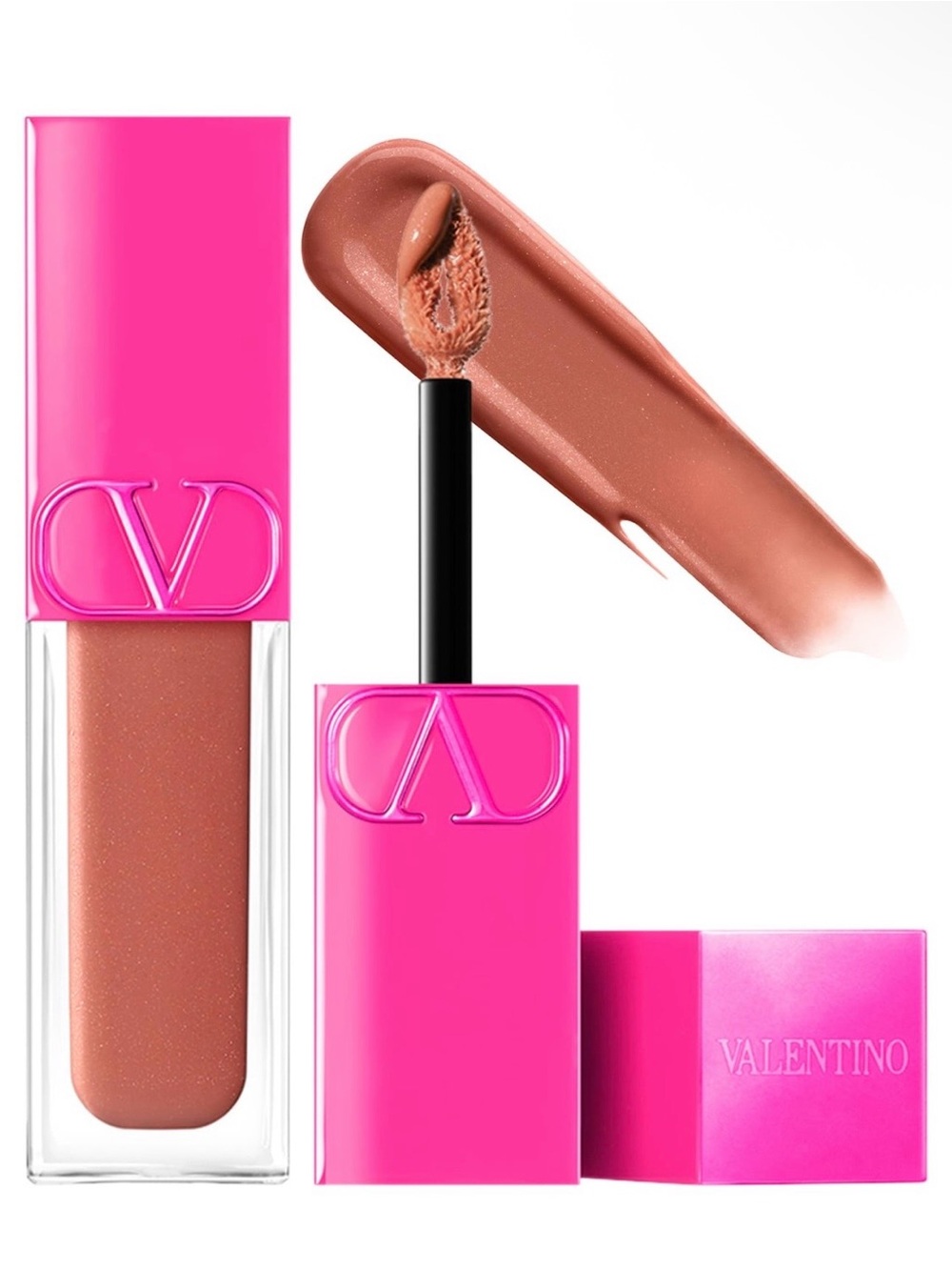VALENTINO Puffer Complex™ Lip Plumper Gloss 122A Warm Up - milky rose brown